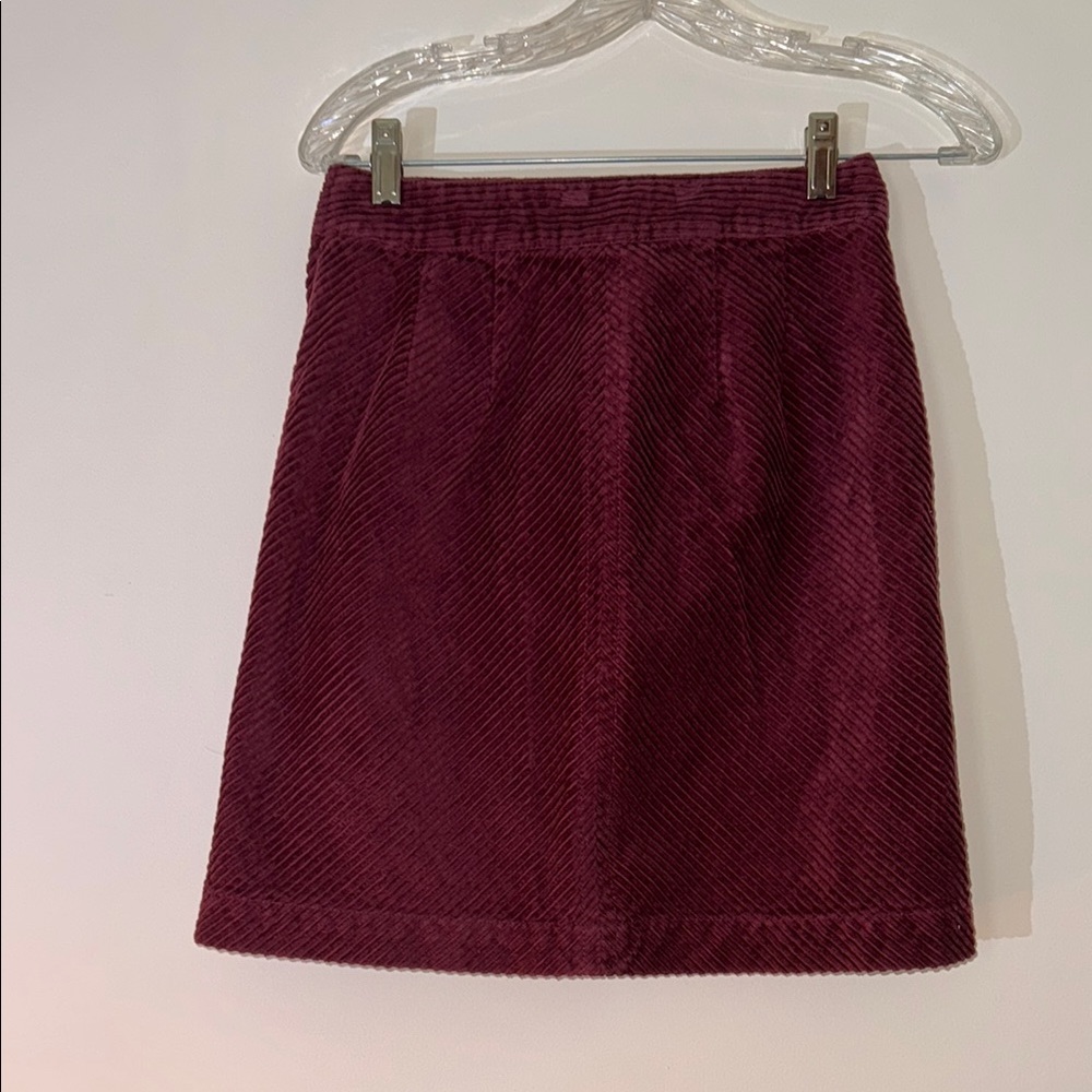 Talbots Rich Burgundy Midi Skirt